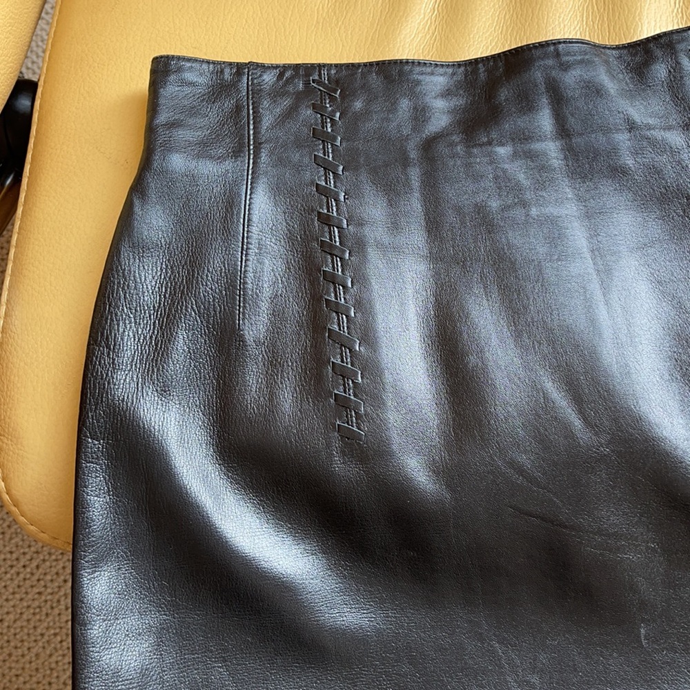 Escada leather pencil skirt - Picture 1 of 7